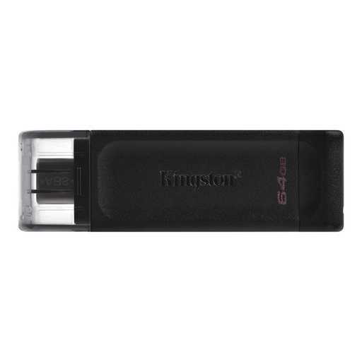 [740617305302] Kingston DataTraveler DT70 64GB USB C 3.2  Negro