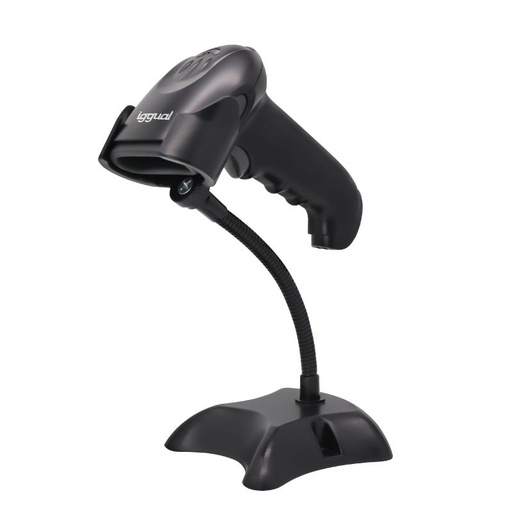 [8435364320143] iggual Lector código barras 2D USB gatillo soporte