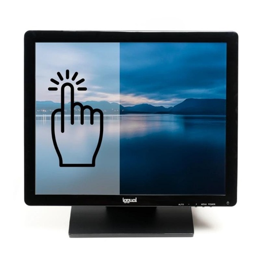 [8435364315736] iggual Monitor táctil resistivo 19" USB VGA HDMI